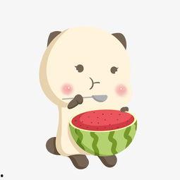 漫画小熊吃瓜视频,欢乐搞笑的夏日美食时光